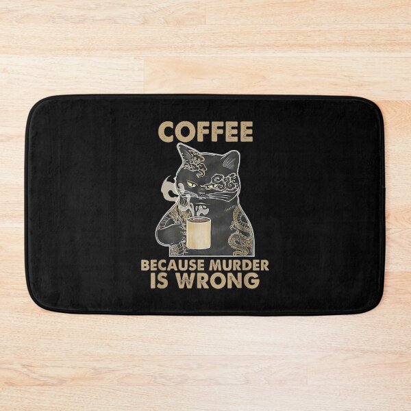 Artikelvorschau, Kaffee der schwarzen Katze, weil Mord ein falsches Vintages Tier ist entworfen und verkauft von tomekae.