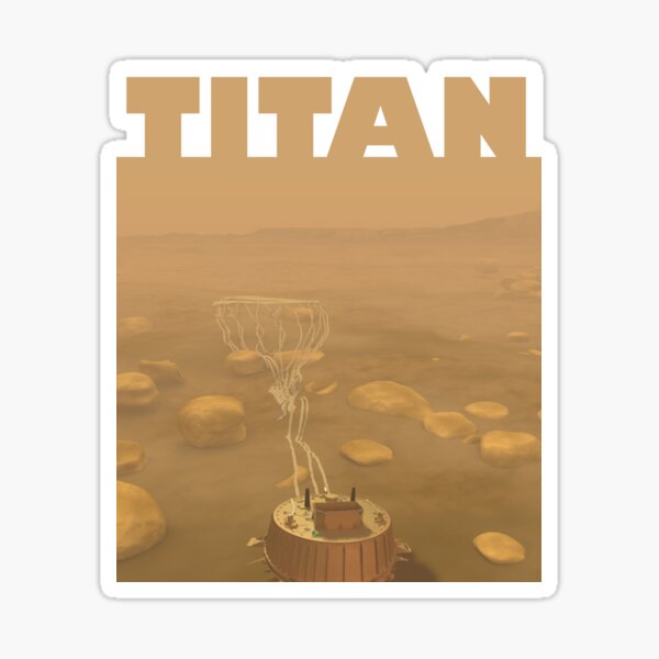 The Huygens Probe on Titan Sticker