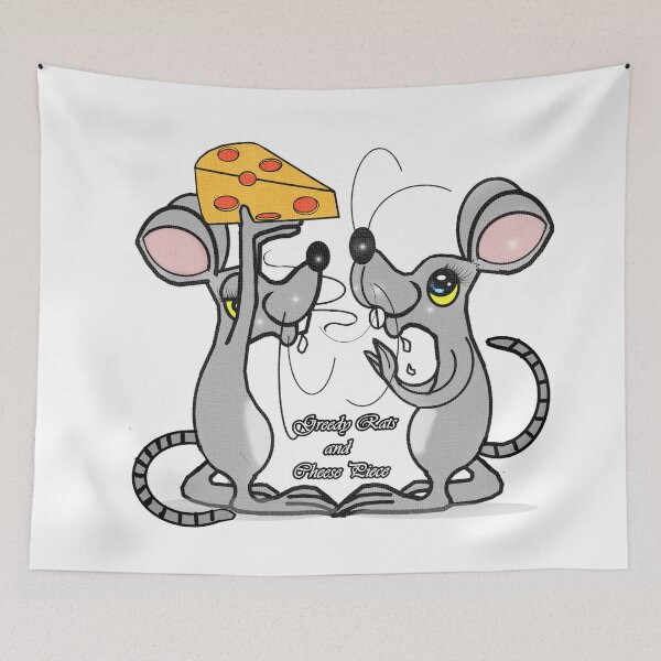 Item preview, Greedy Rats and Cheese Piece designed and sold by Shirley cute art .