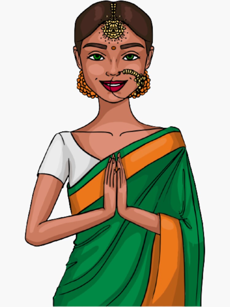 "Desi Lady Indian Girl Desi Girl " Sticker by PunjabiTee Redbubble