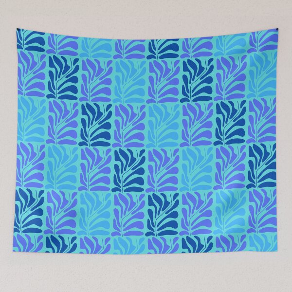 Item preview, Colorful abstract plant pattern retro style 1970s inspired designed and sold by Designbyfia.