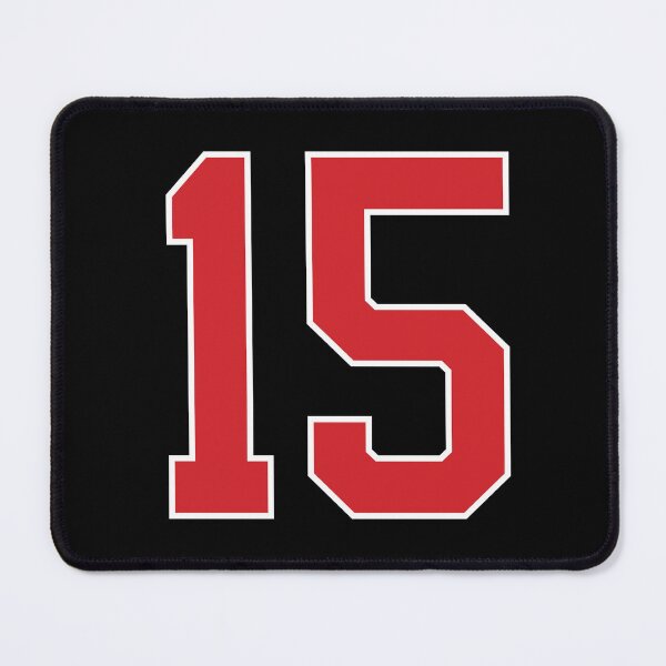 Item preview, Sports Number 15, red black color lucky sport fifteen designed and sold by ArtIsParty.