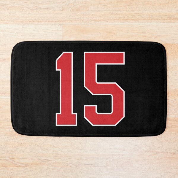 Item preview, Sports Number 15, red black color lucky sport fifteen designed and sold by ArtIsParty.