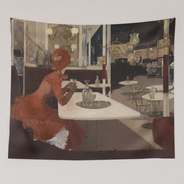 Item preview, In the Café - Fernand Lungren - Vintage Art designed and sold by RickE.