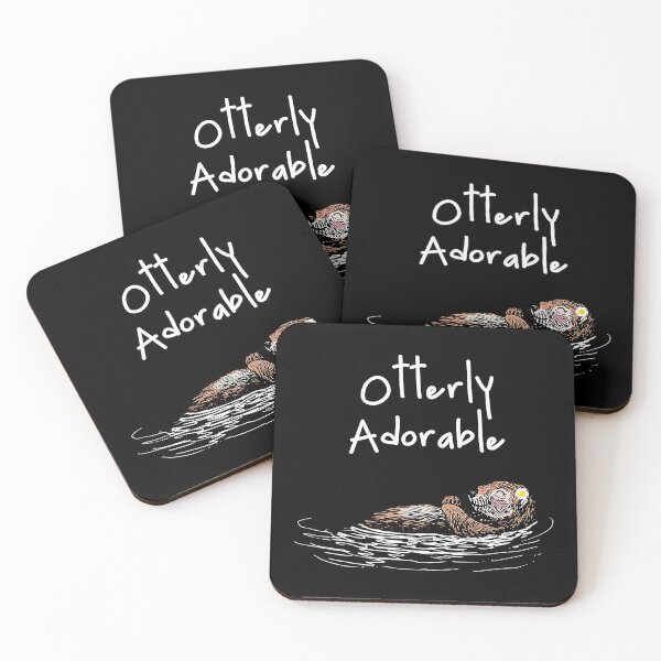 Item preview, Otterly Adorable Tshirt Cute Otter pun T shirt funny humor designed and sold by SuboMirinda.