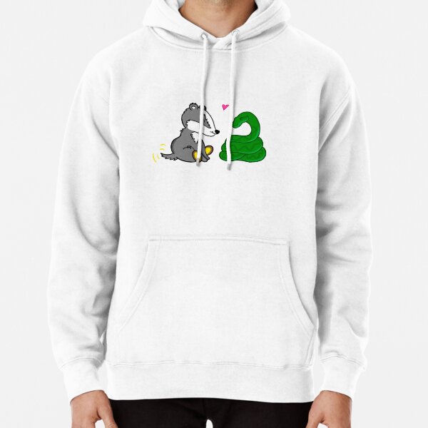 Badger and Snake Pair Pullover Hoodie