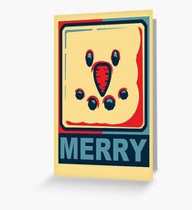 Merry Christmas Snowman Greeting Card