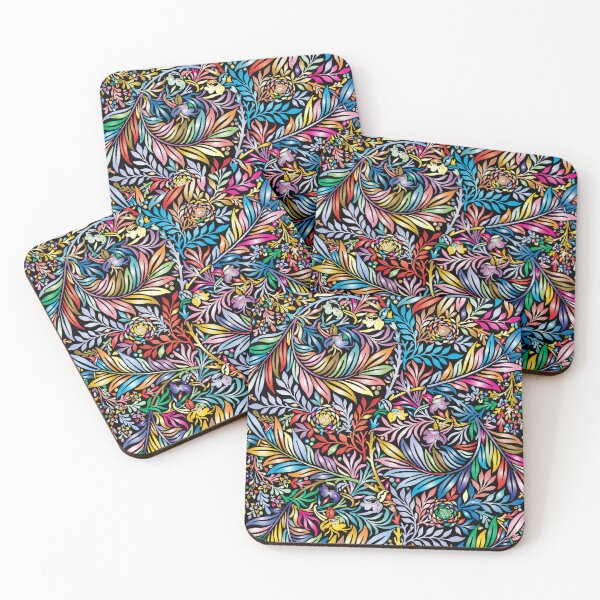 Item preview, Floral psychedelic Colorful pattern designed and sold by FeeLnLivE.