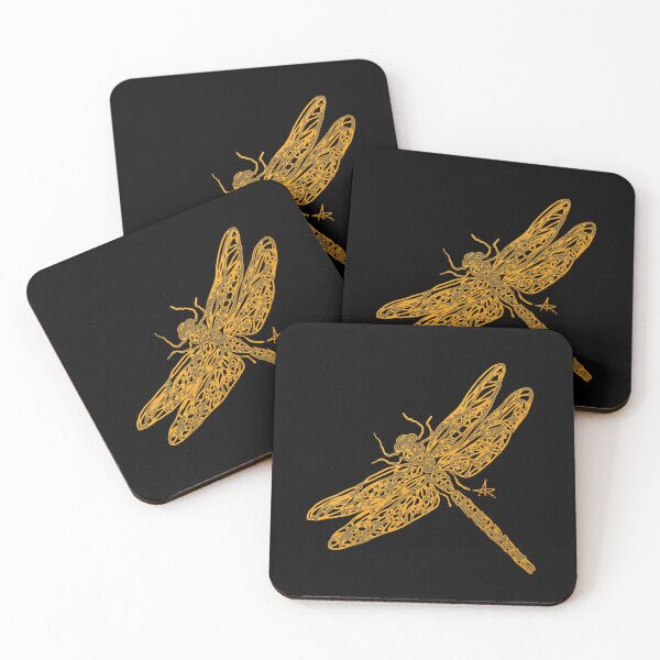 Item preview, Golden dragonfly designed and sold by Anna Ratkevich.