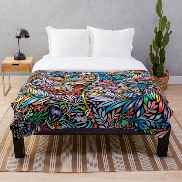 Item preview, Floral psychedelic Colorful pattern designed and sold by FeeLnLivE.