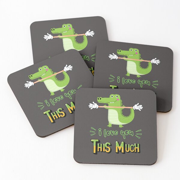 Item preview, This Alligator says, I Love You THIS much!!! designed and sold by Blended Designs ⭐⭐⭐⭐⭐.