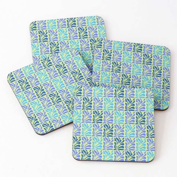 Item preview, Colorful abstract plant pattern retro style 1970s inspired designed and sold by Designbyfia.