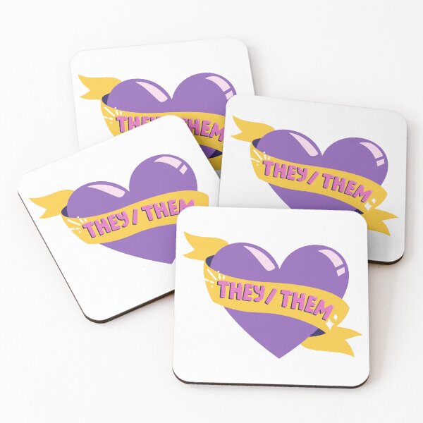 Item preview, They/Them Pronouns designed and sold by leafsquare.