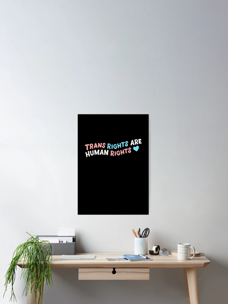 Thumbnail 2 of 3, Poster, Trans Rights are Human Rights designed and sold by leafsquare.