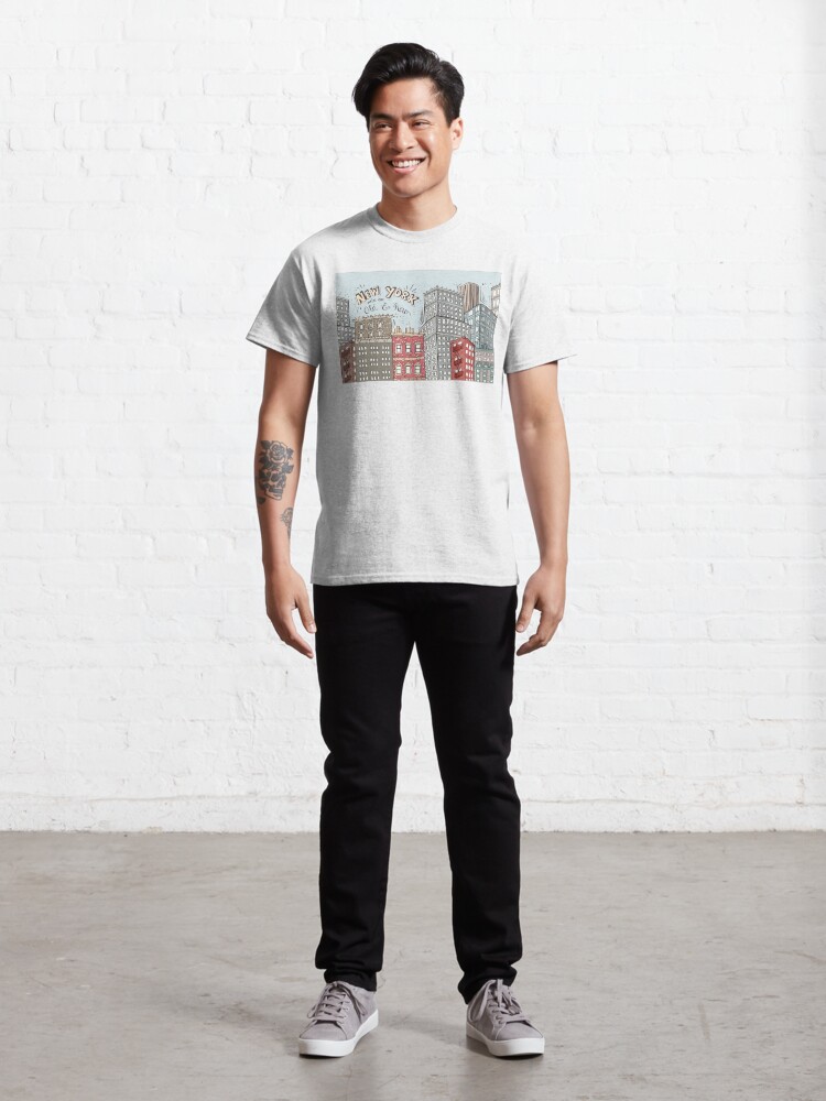 Alternate view of New York City Illustration Classic T-Shirt