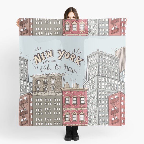 New York City Illustration Scarf