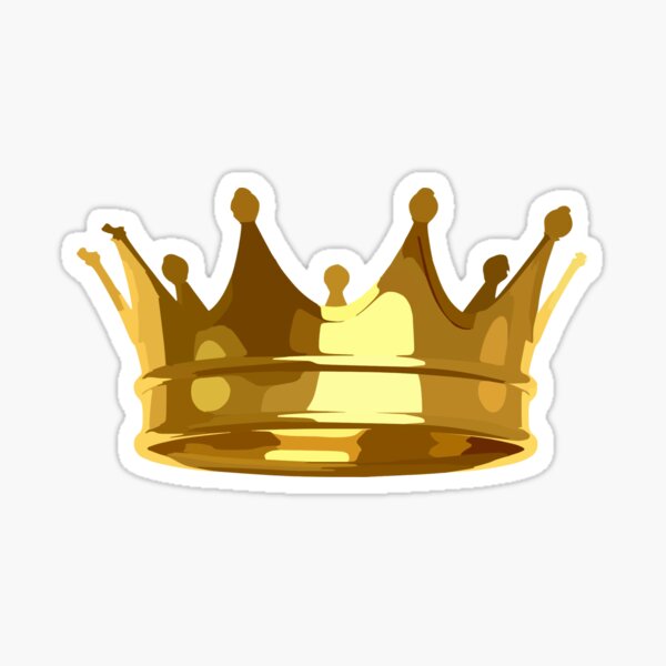 Gold Crown Stickers for Sale