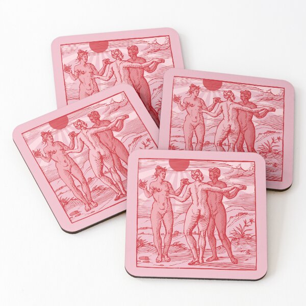 Item preview, Gratiae. - Three Graces emblem - pink designed and sold by Laraus.