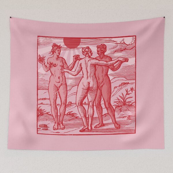 Item preview, Gratiae. - Three Graces emblem - pink designed and sold by Laraus.