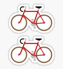 The Bicycle. Cut and Share Sticker Sticker