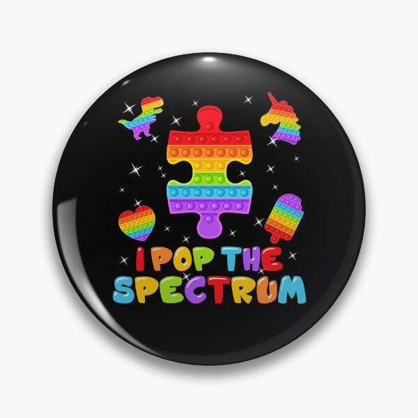 Item preview, Pop The Spectrum Colorful Pop It Fidget Toys Autism Awareness designed and sold by Master Jay.