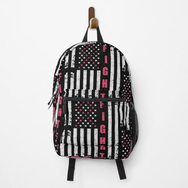 Item preview, Fight Breast Cancer American Flag designed and sold by LittleDuckk.