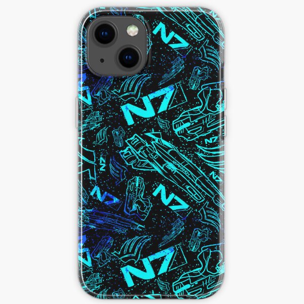 Paragon Shepard Pattern | Effect Mass Gaming Gamer Sci-Fi iPhone Soft Case