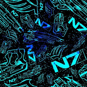 Artwork thumbnail, Paragon Shepard Pattern | Effect Mass Gaming Gamer Sci-Fi by SugaredTea