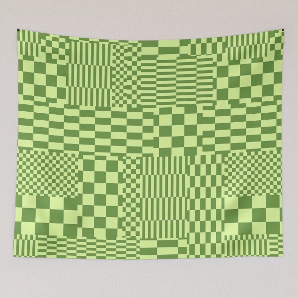 Aperçu de l'œuvre Glitchy Checkers // Poire créée et vendue par The Wellington Boot.