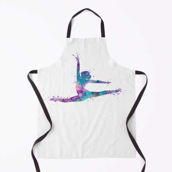 Item preview, Girl Gymnastics Twine Watercolor Silhouette designed and sold by LotusGifts.