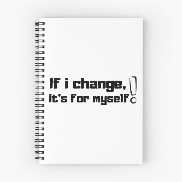 Item preview, if i change, it's for myself, motivational quote designed and sold by PlanBesser.