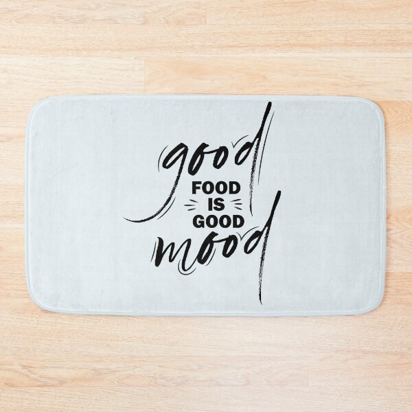 Aperçu de l'œuvre good food is good mood créée et vendue par placeit.