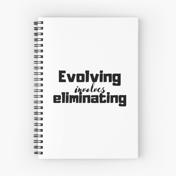 Item preview, Evolving involves eliminating, Motivational Quote designed and sold by PlanBesser.