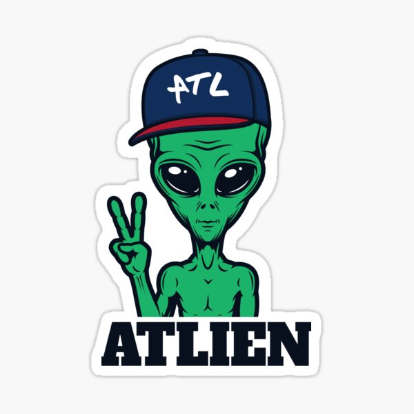 Atlanta Green Atlien Sticker