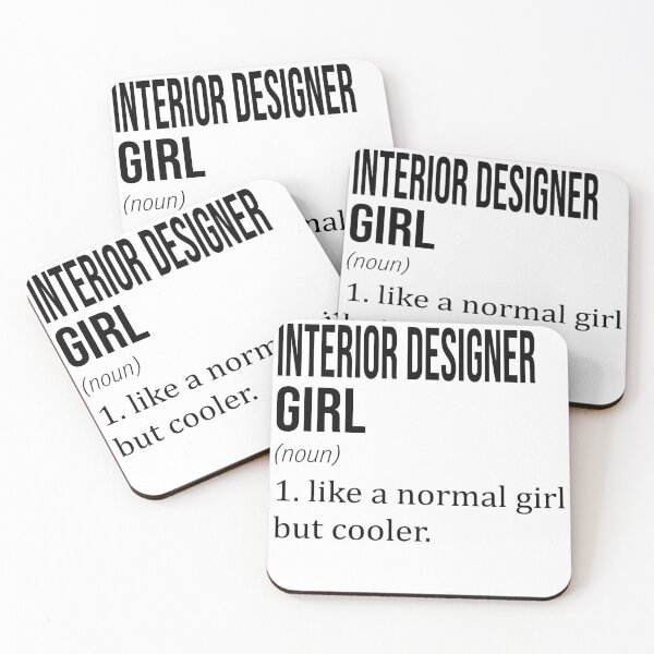 Item preview, INTERIOR DESIGNER Girl Like A Normal Girl But Cooler - Funny INTERIOR DESIGNER designed and sold by YukiShop.