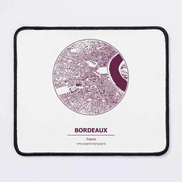 Item preview, Bordeaux city map coordinates designed and sold by chrlalexandru.