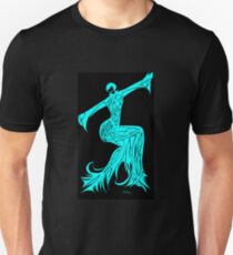 Blue Fire Girl Unisex T-Shirt