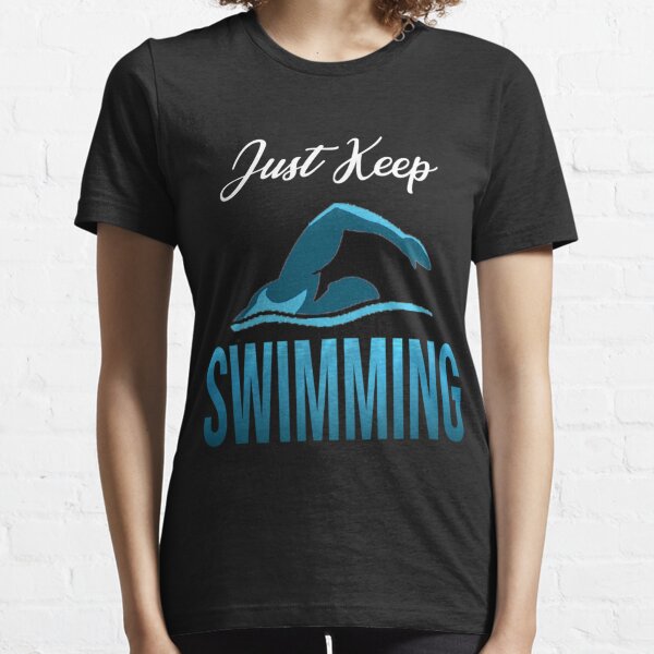 Swimming Championships Shirt with Water Design Elements