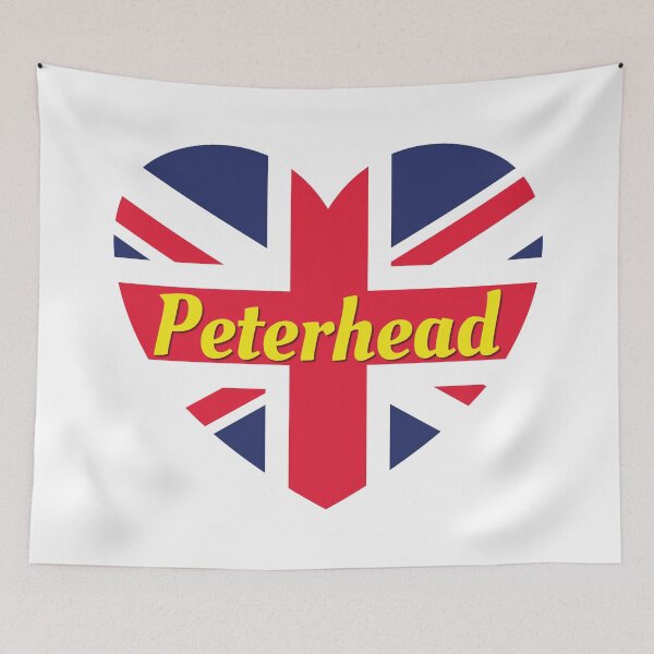 Item preview, Peterhead Scotland UK British Flag Heart (White) designed and sold by DPattonPD.