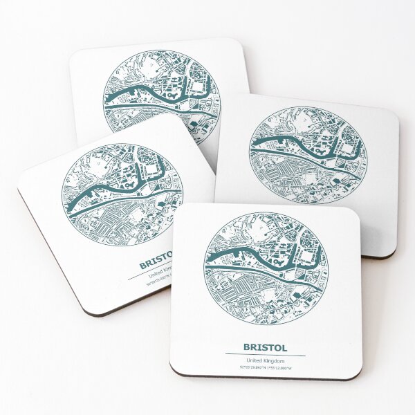 Item preview, Bristol city map coordinates designed and sold by chrlalexandru.