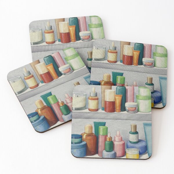 Item preview, Bathroom Shelfie Make Up Skin Care designed and sold by JoCzech.