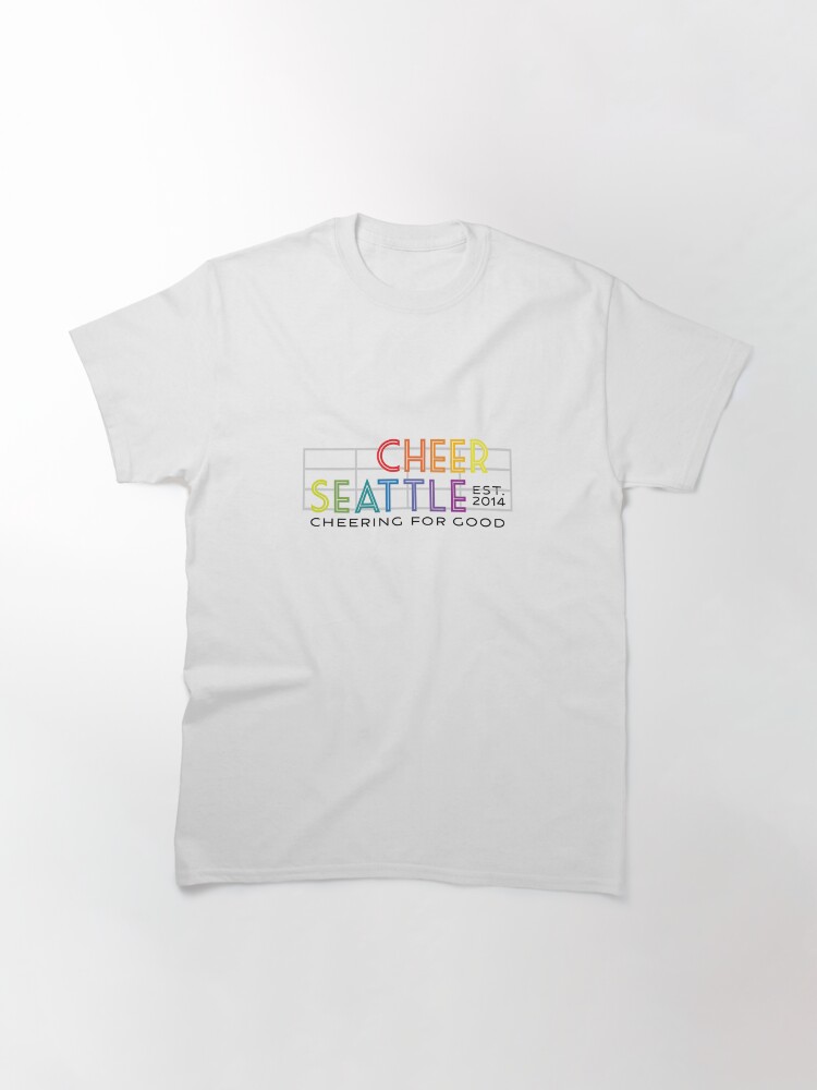 Thumbnail 2 of 7, Classic T-Shirt, Cheer Seattle Pride - Pike Place designed and sold by CheerSeattle.