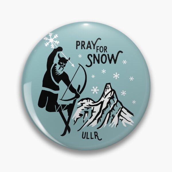 Item preview, Ullr Pray for snow - black-white designed and sold by posay.