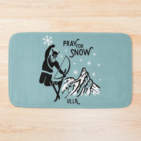 Item preview, Ullr Pray for snow - black-white designed and sold by posay.