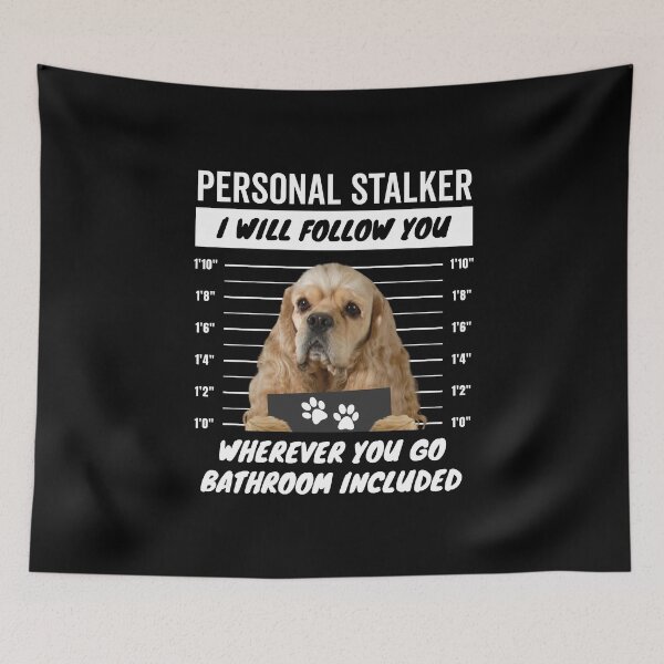 Item preview, Personal Stalker Dog – American Cocker Spaniel designed and sold by More Cute Dogs.