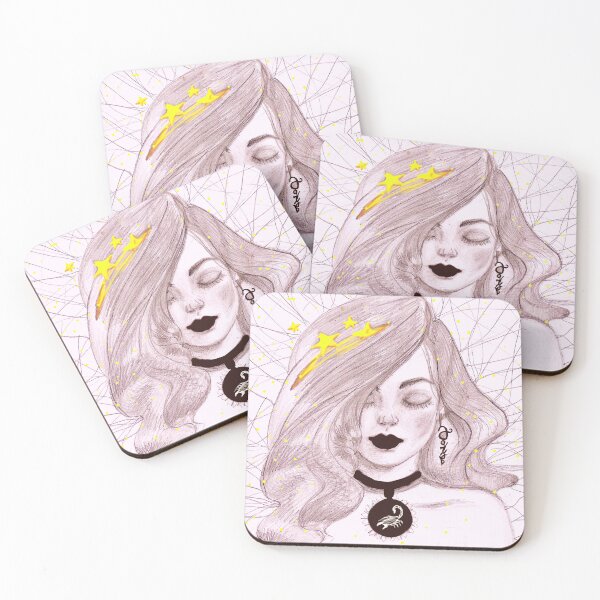 Item preview, scorpio zodiac sign illustration for scorpio women designed and sold by Nazrin Nasimi.