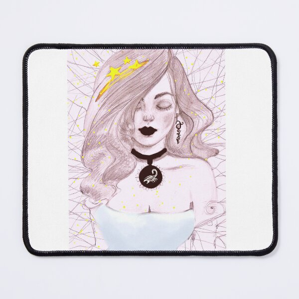 Item preview, scorpio zodiac sign illustration for scorpio women designed and sold by Nazrin Nasimi.