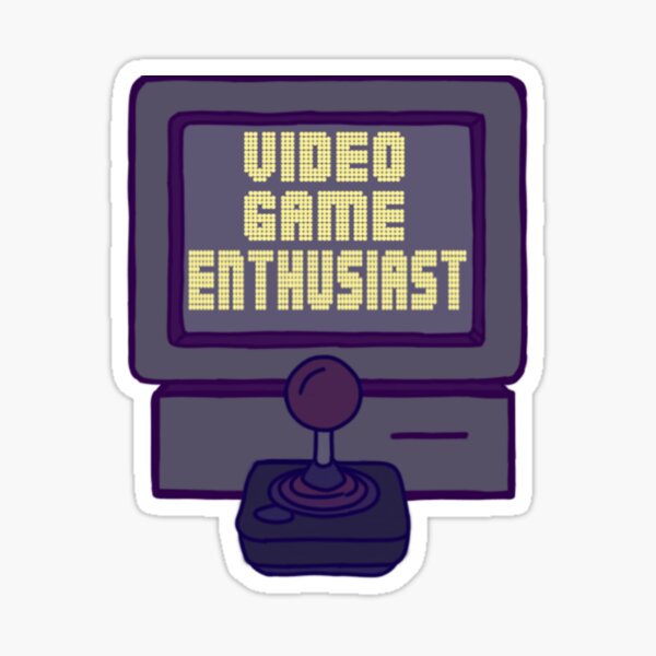 "Video Game Enthusiast" Sticker by Knottygirl Redbubble