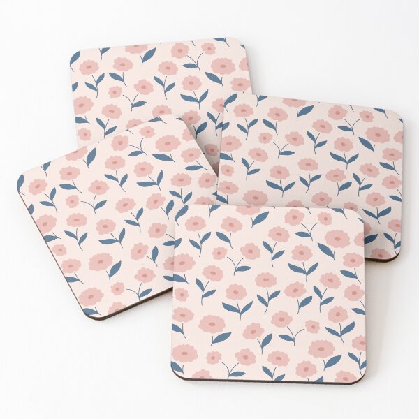 Item preview, Pink fllowers Pattern designed and sold by The Pattern Loop.