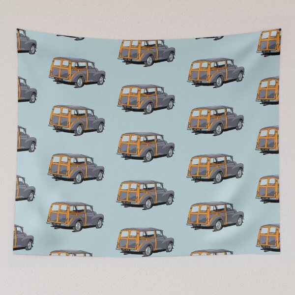 Item preview, Morris Minor 1000 traveller in grey designed and sold by candc-retro.